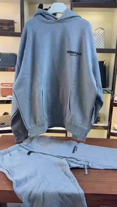 Fear Of God Essentials Fleece Jacket With Hoodie video preview