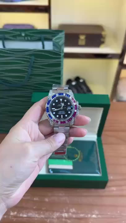 Rolex Blue Wristband With A Light Blue Border video preview